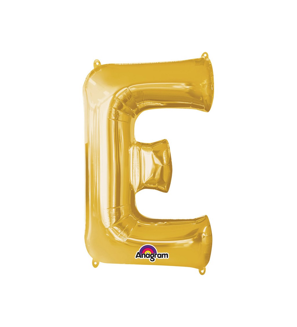 Nafukovací fóliový balónek zlatý - E