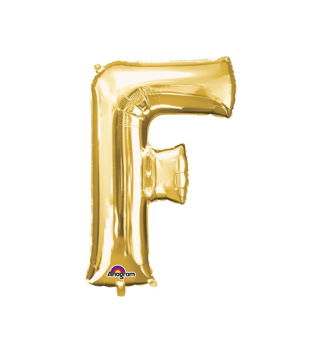 Nafukovací fóliový balónek zlatý - F