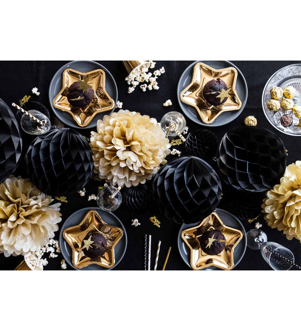 Konfety Happy New Year - zlaté