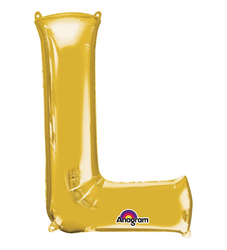Nafukovací fóliový balónek zlatý - L