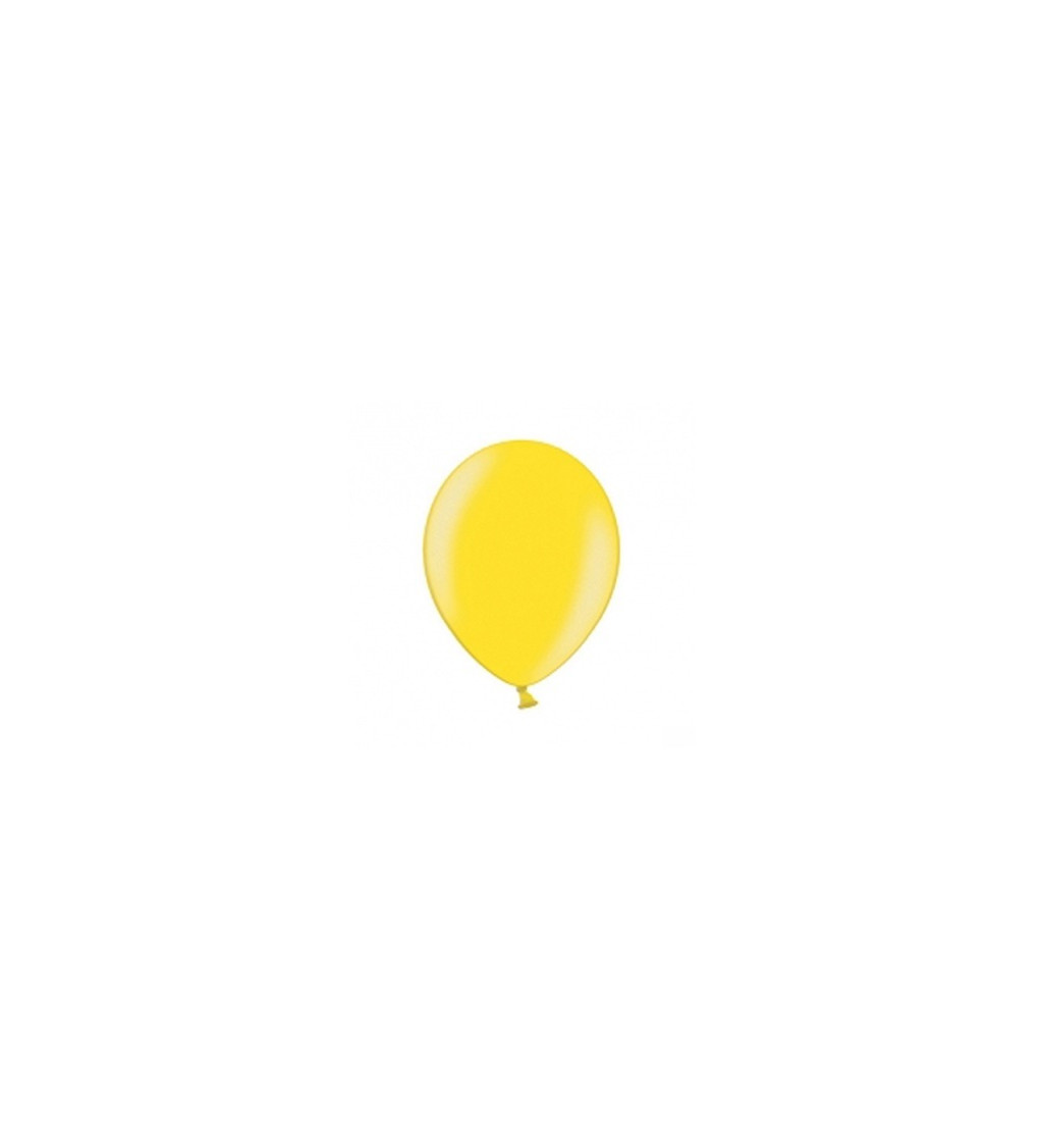 Balónek metalický mini - žlutý