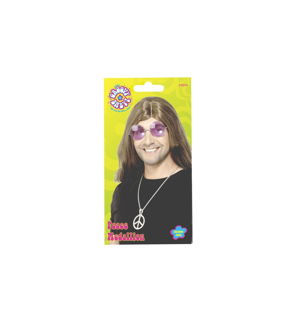 Stříbrný přívěšek - Hippie medailon