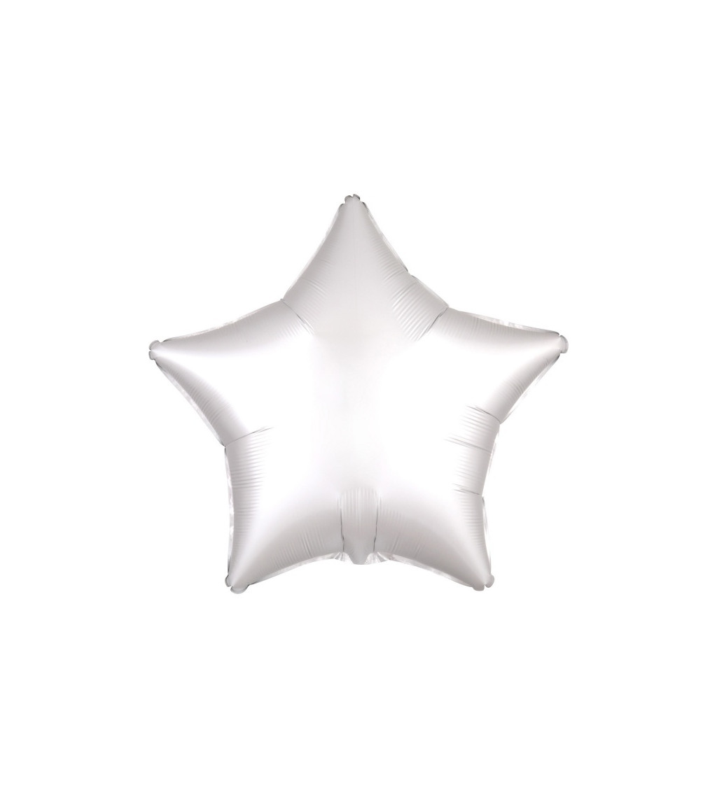 Balonek hvězda - bílý