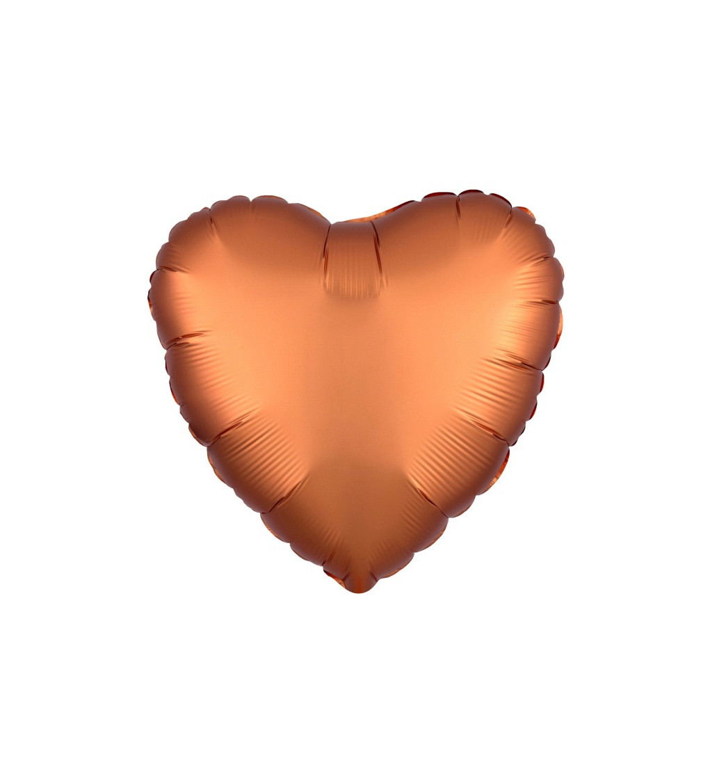 Balonek srdce - oranžový