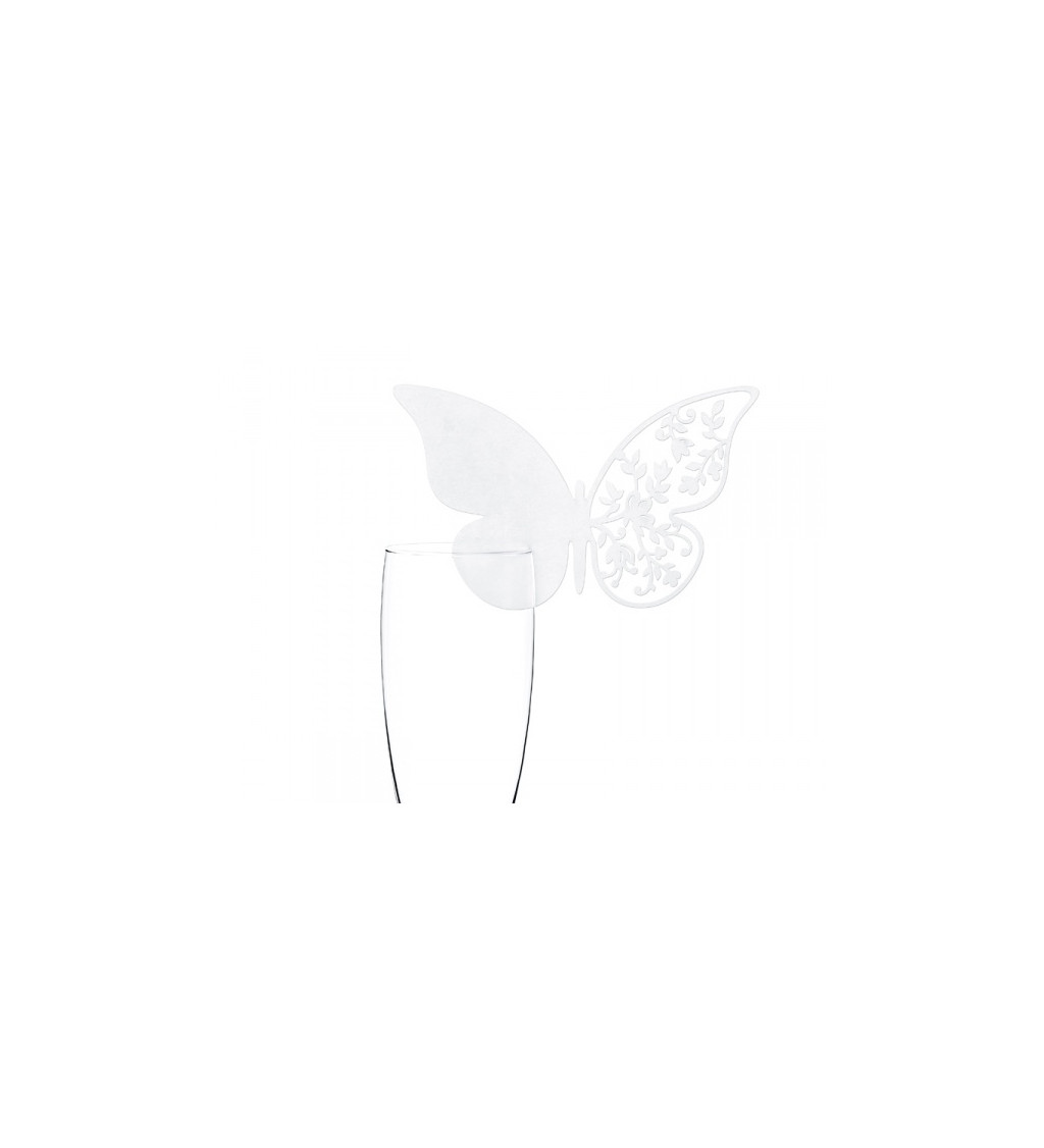 Dekorační kartička - motýl