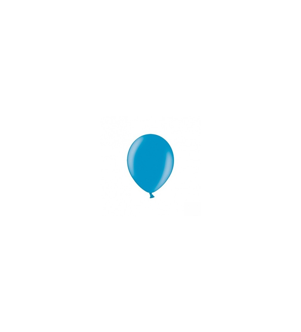 Balónek metalický mini - azurově modrý