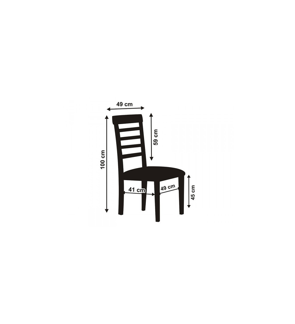 Matný potah na židle - bílý I