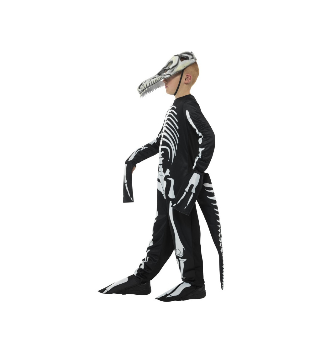 Deluxe T-Rex Skeleton Costume Black