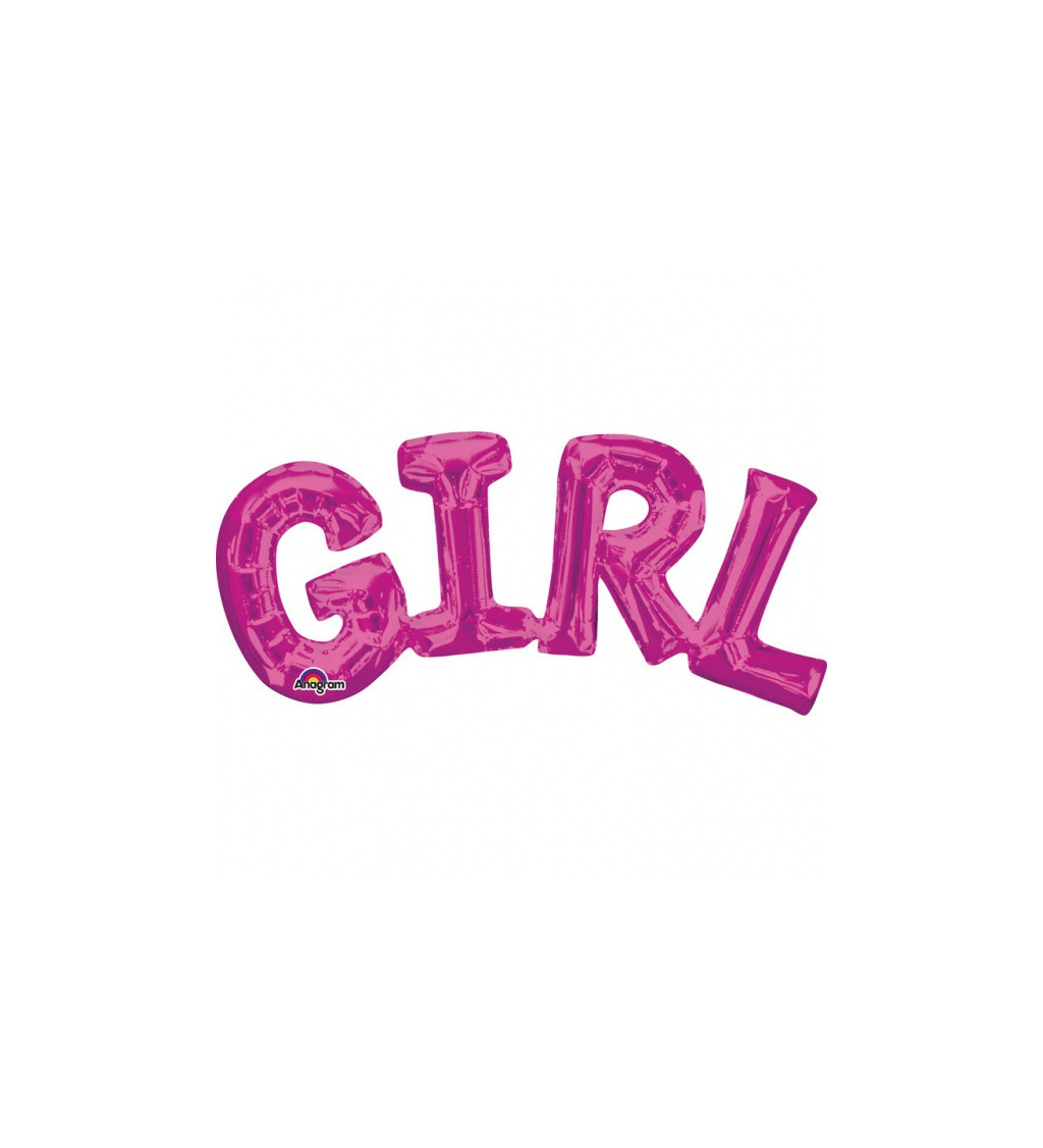 Balonek SuperShape "Girl" růžový