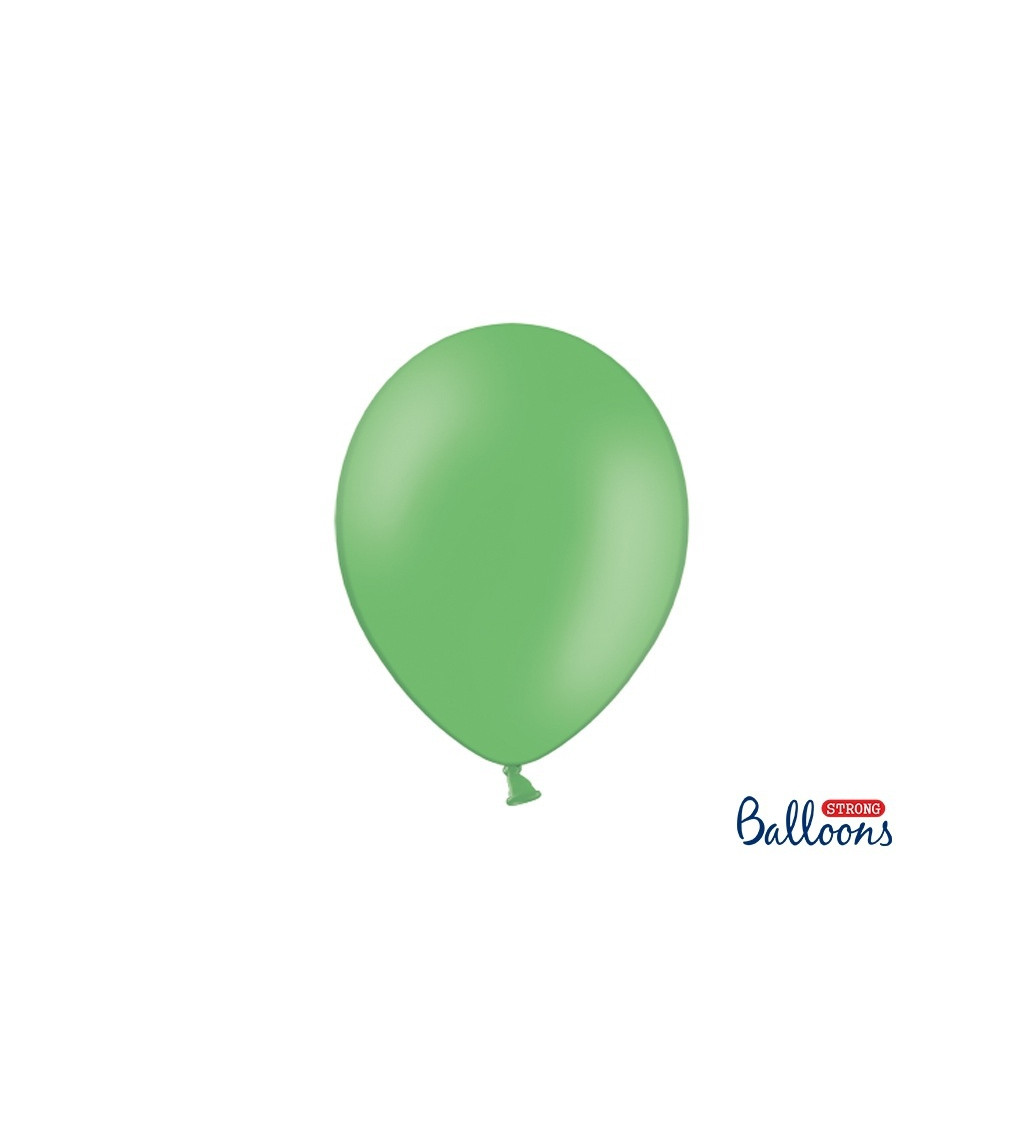 Balónek pastelový - zelený - 10 ks