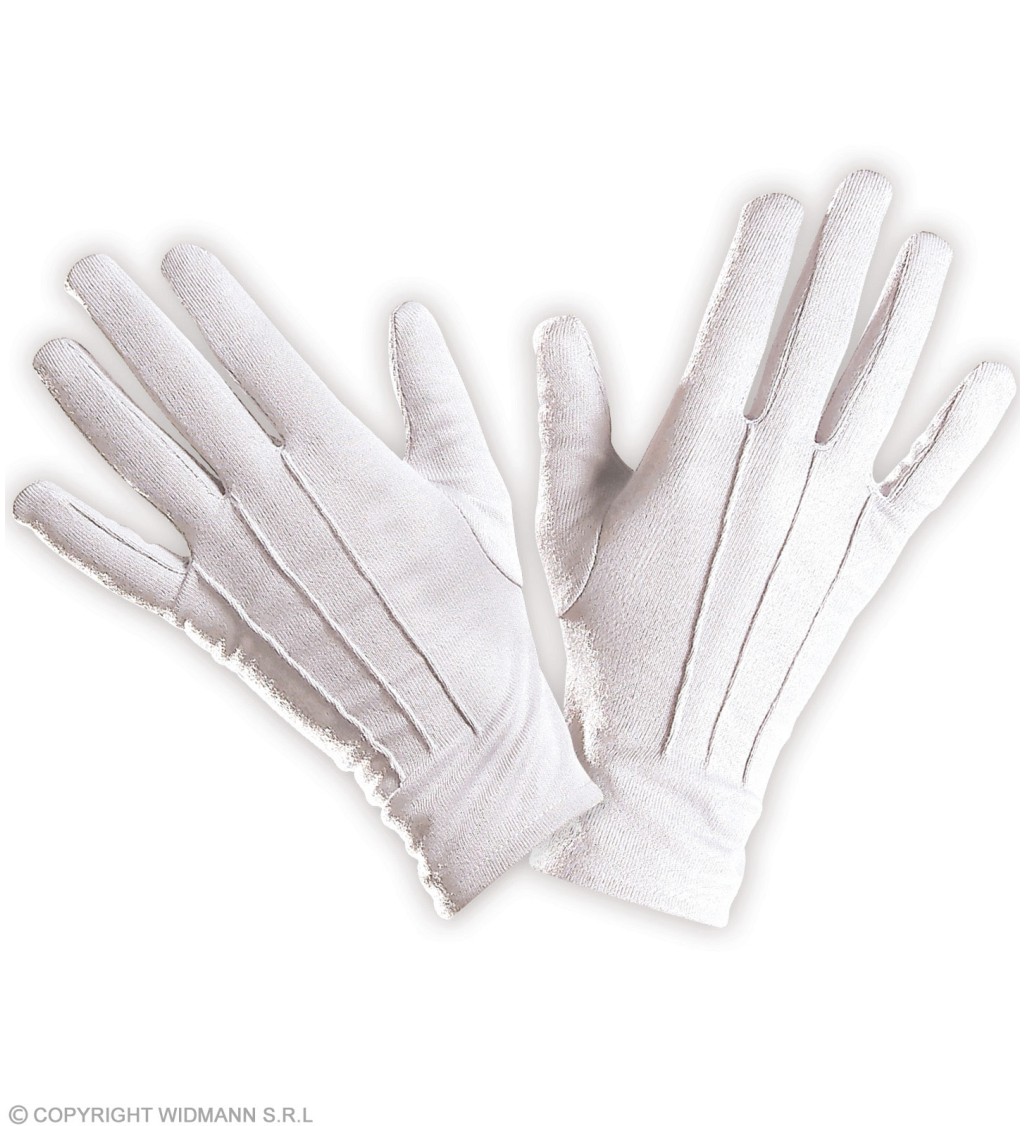 Dámské bílé rukavice