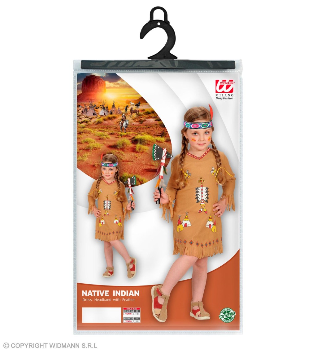 Dětský kostým - indiánka