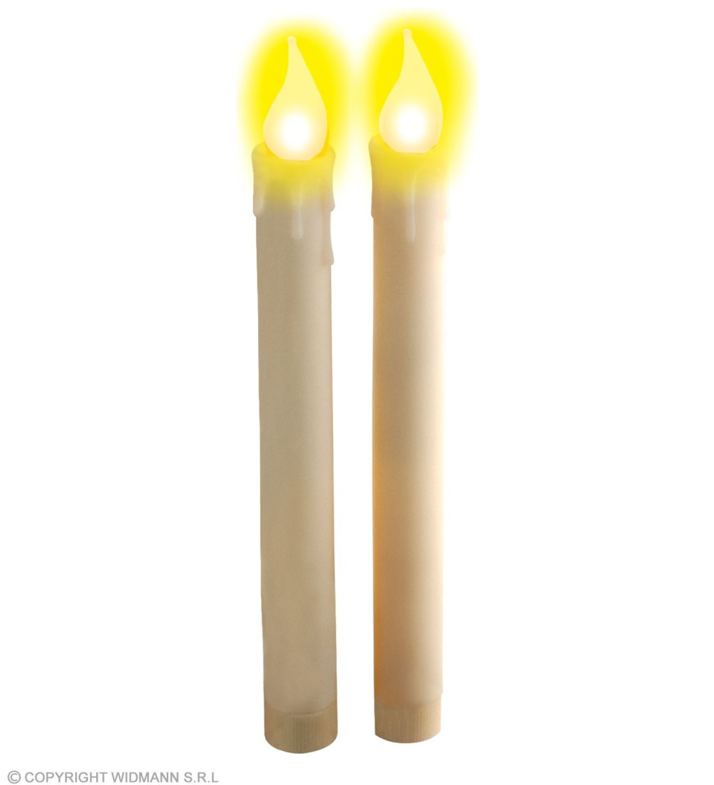 Svíčky na baterky bílé
