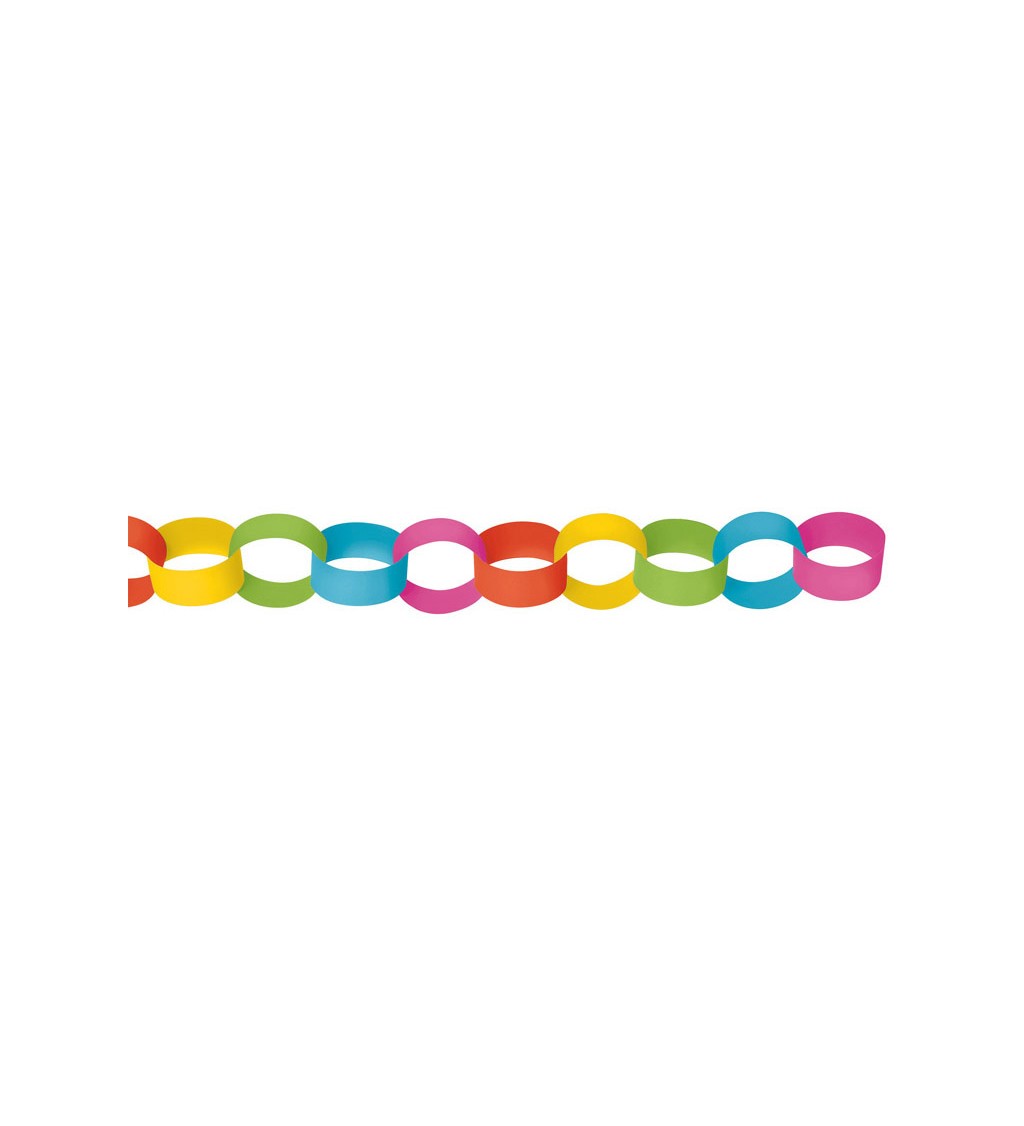 Dekorativní řetěz - barevný