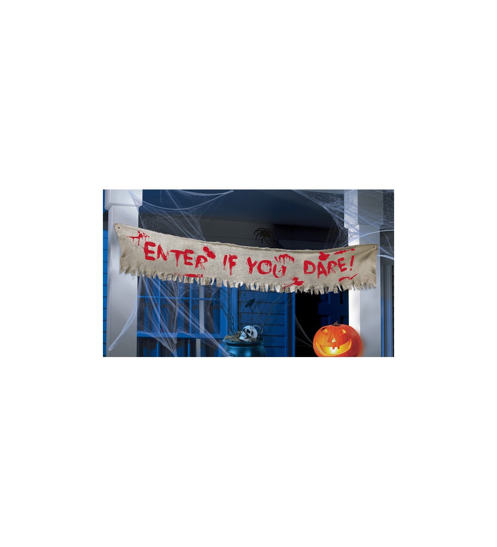 Halloweenský nápis - Enetr If You Dare