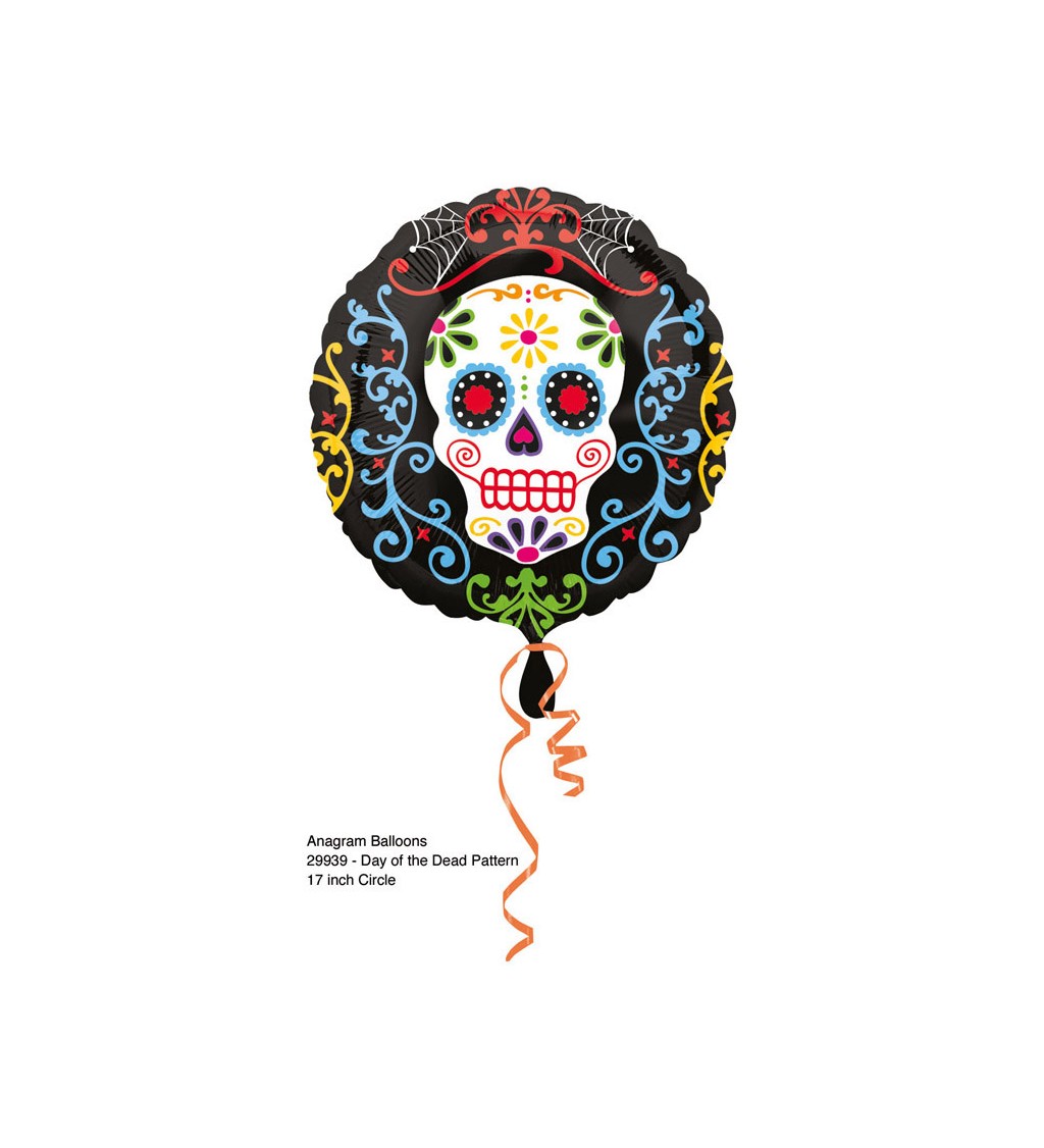 Fóliový balónek standard - Den mrtvých