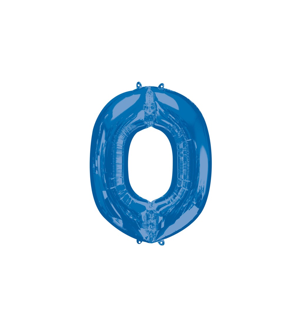 Nafukovací fóliový balónek modrý - O