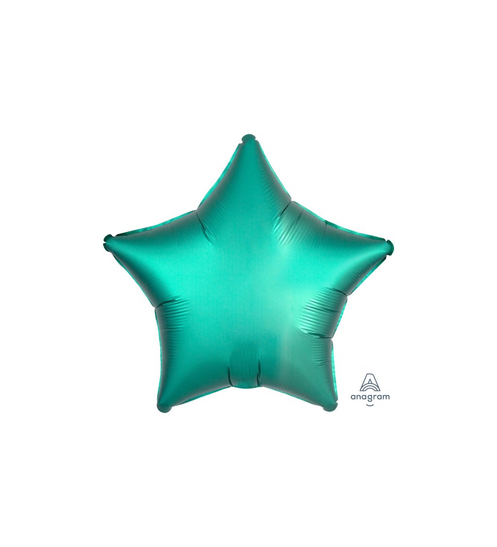 Balonek fóliový - Hvězda Smaragdová