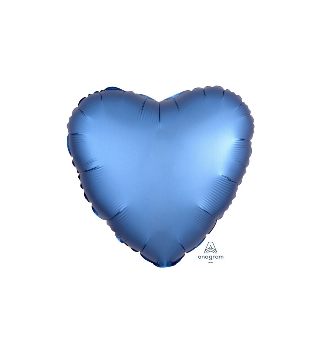 Balonek fóliový - Srdce Modré