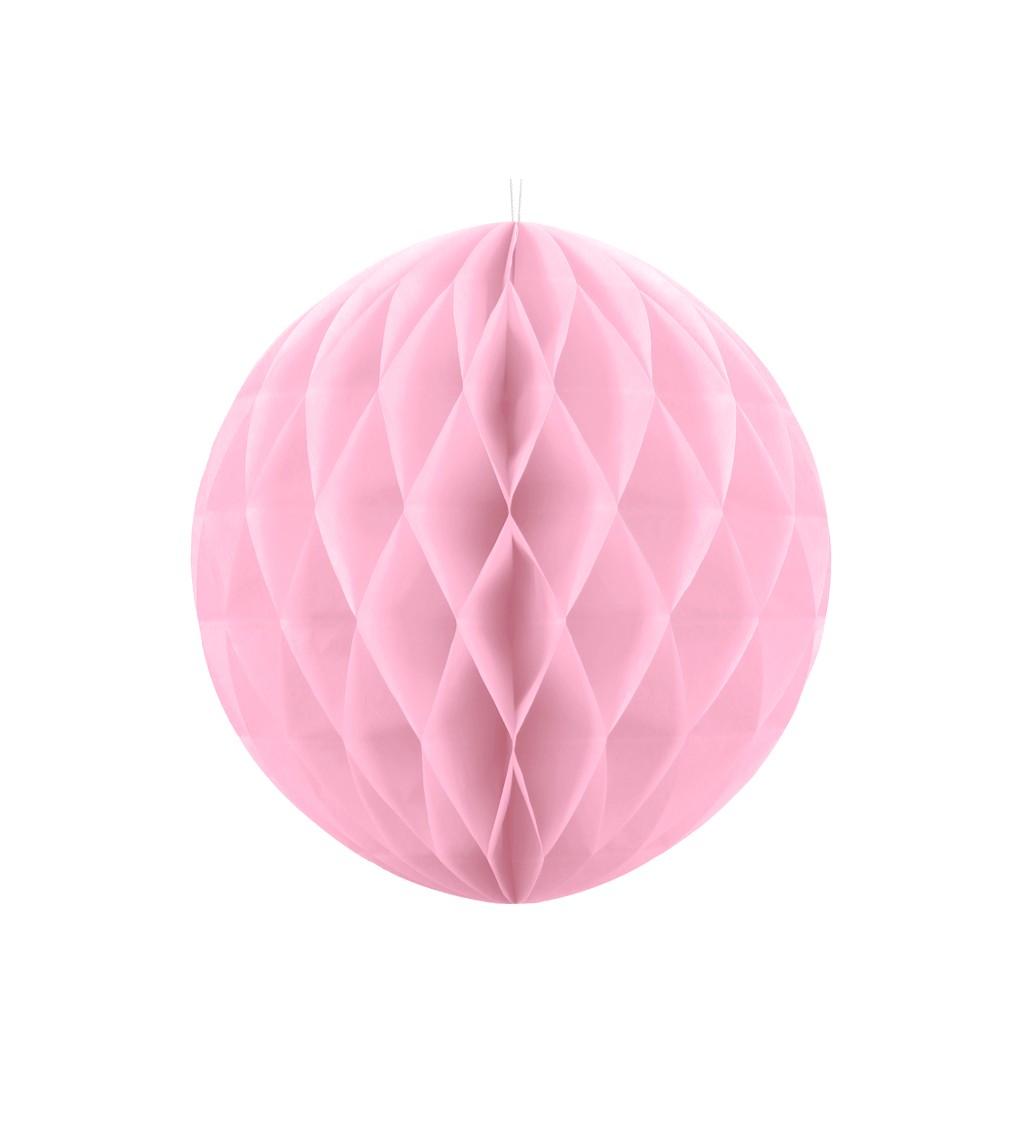 Papírová koule - světle růžová, 40 cm