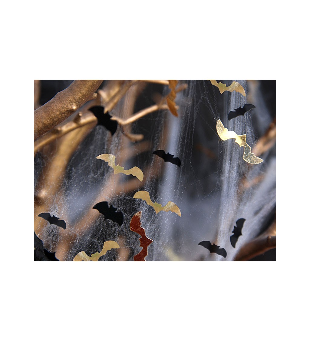 Konfety netopýři - černí a zlatí