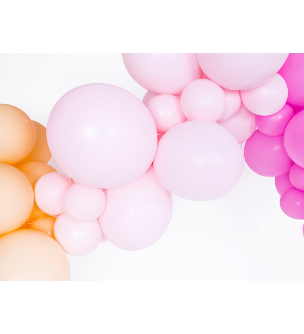 Pevné pastelové balónky světle růžové