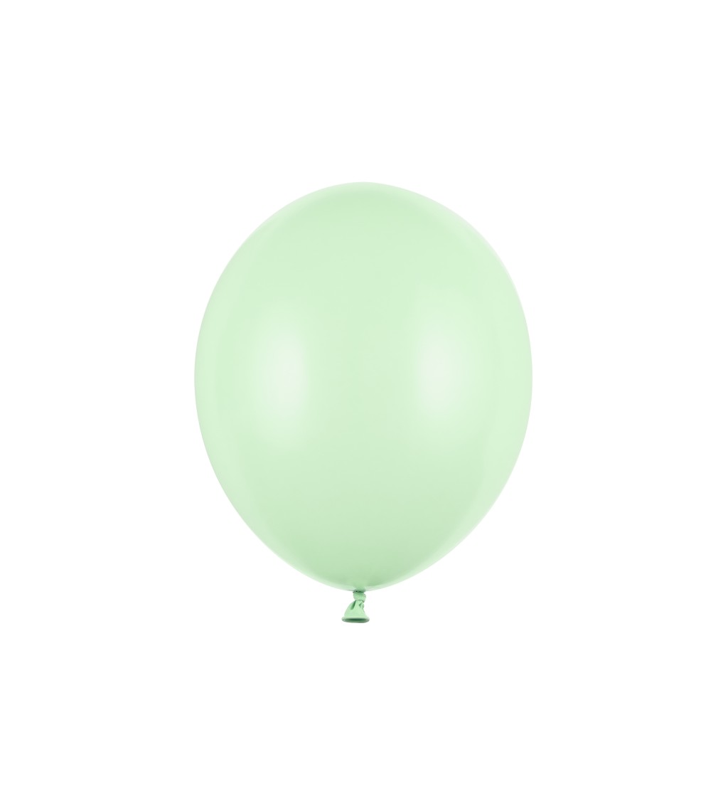 Pevné pastelové balónky světle zelené