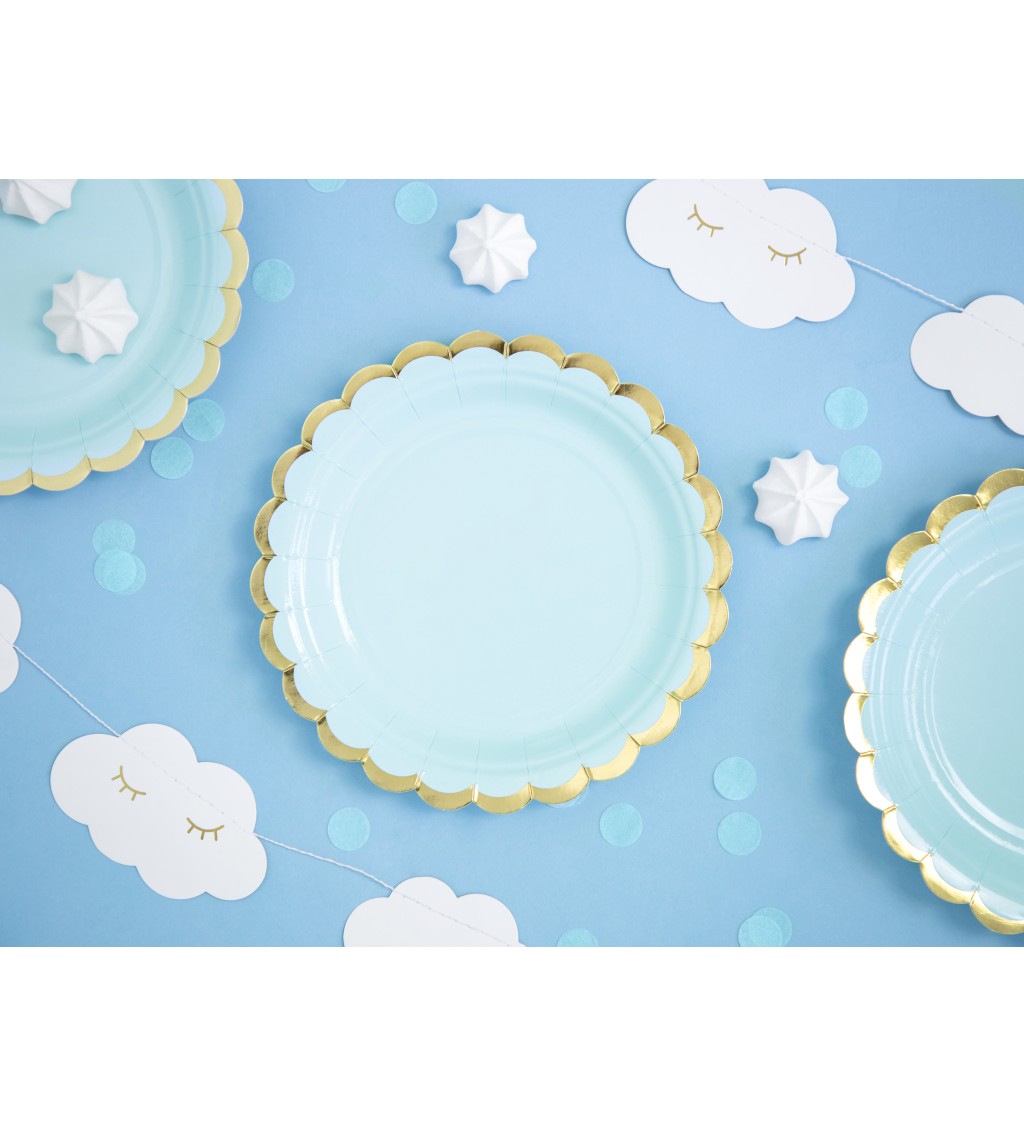 Papírové talíře - modré