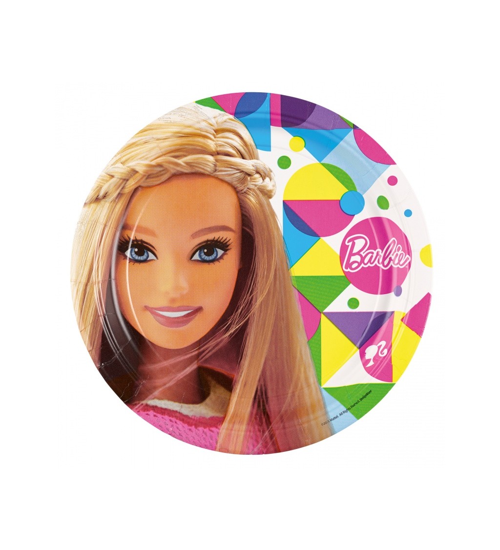 Talíře - Barbie