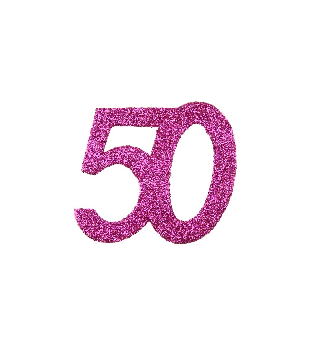 Konfety - růžové - 50 let