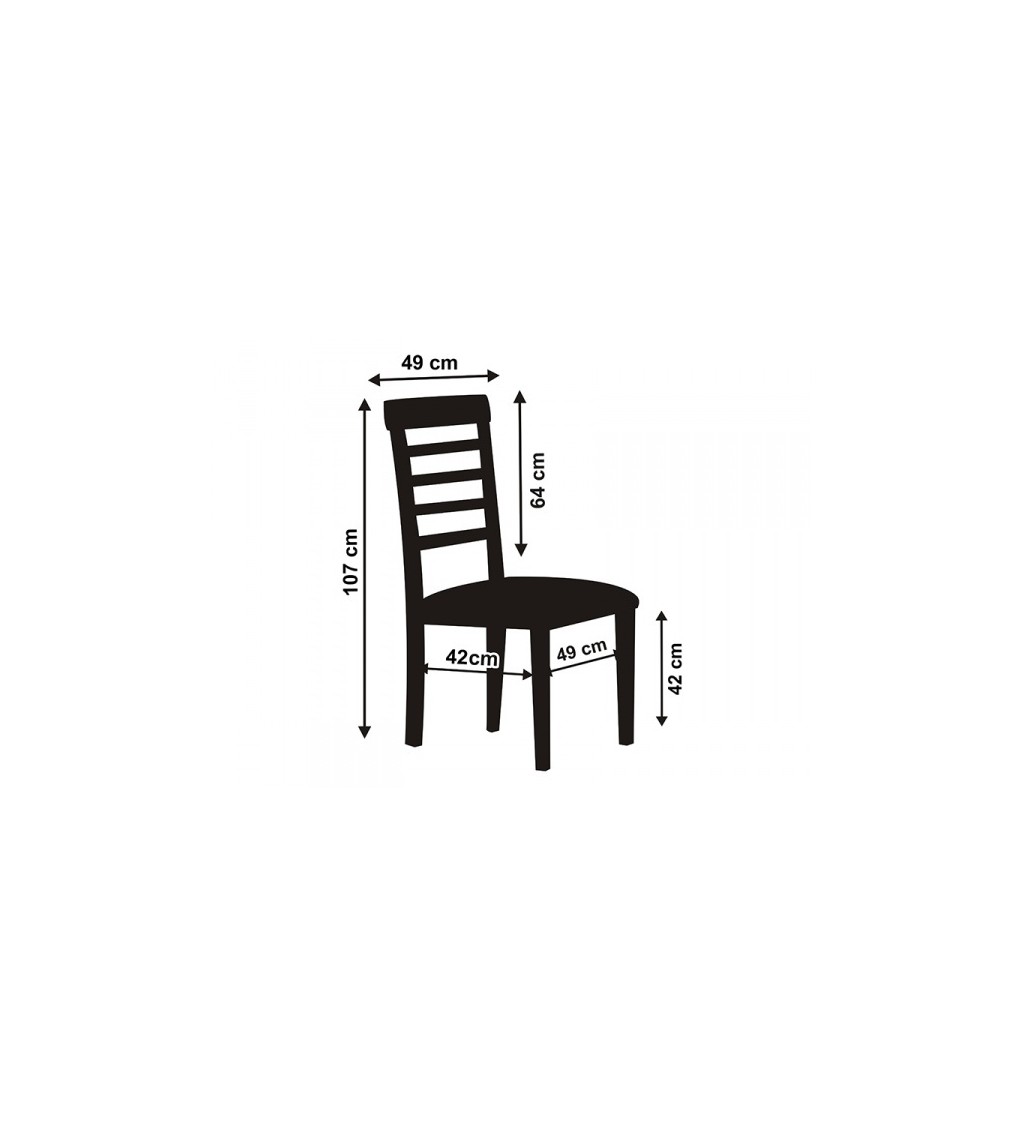 Potah na židli - saténový, bílý