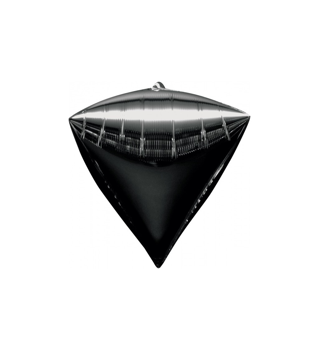 Balonek fóliový - Diamant Černý