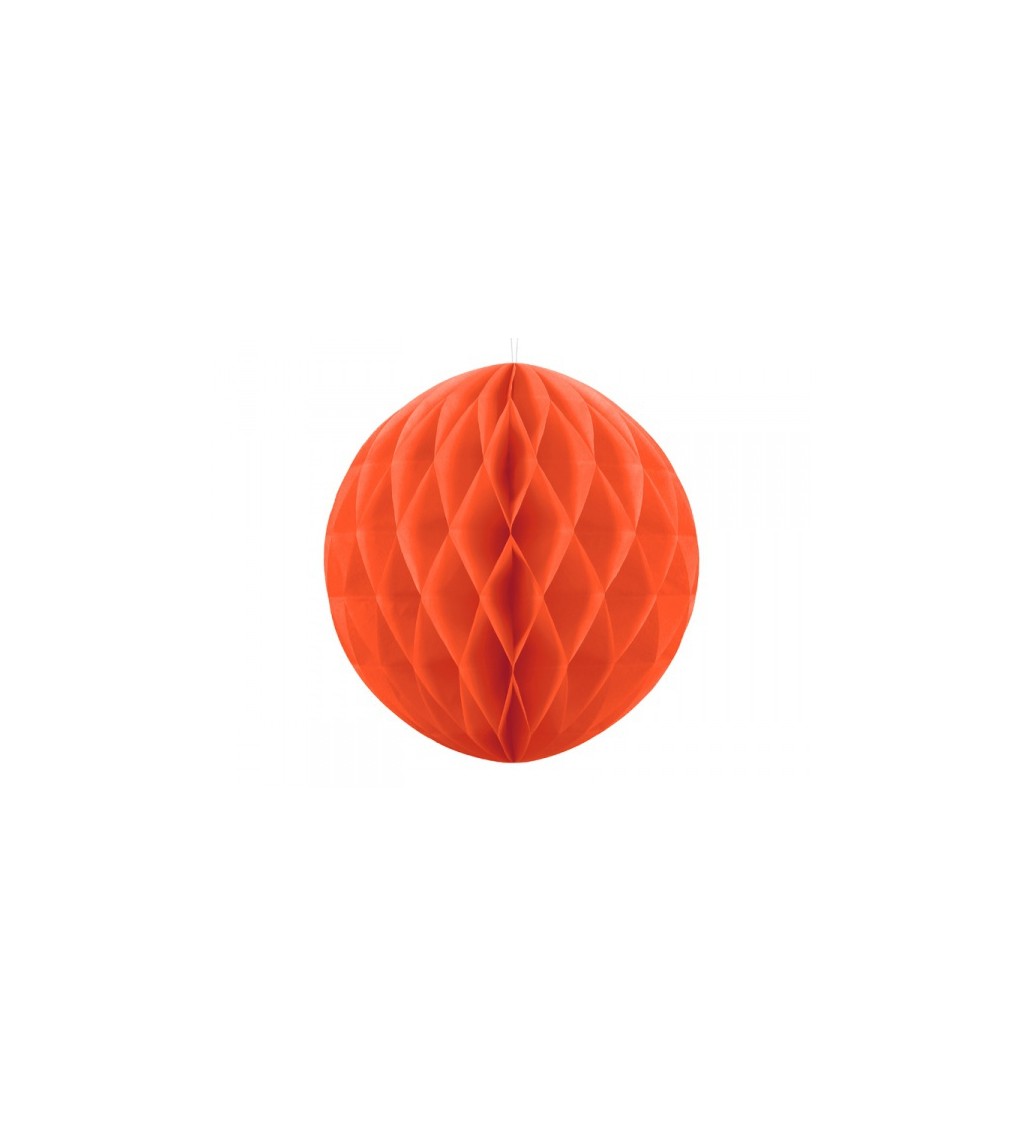 Papírová koule - oranžová, 40 cm
