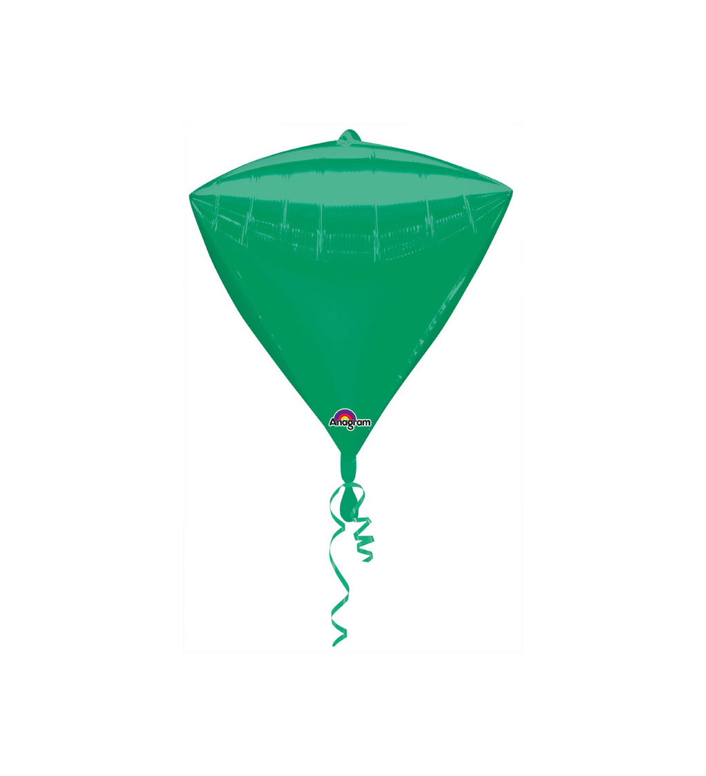 Balonek fóliový - Diamant Zelený