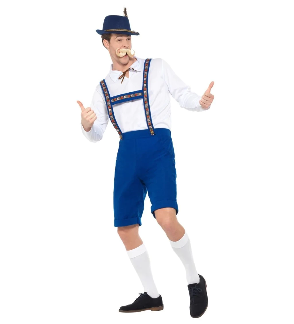 Pánský kostým - Oktoberfest, modrý
