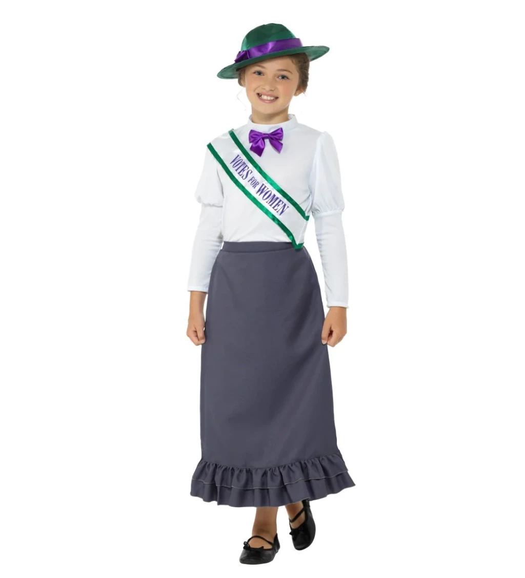 Dětský kostým - Viktoriánská sufražetka