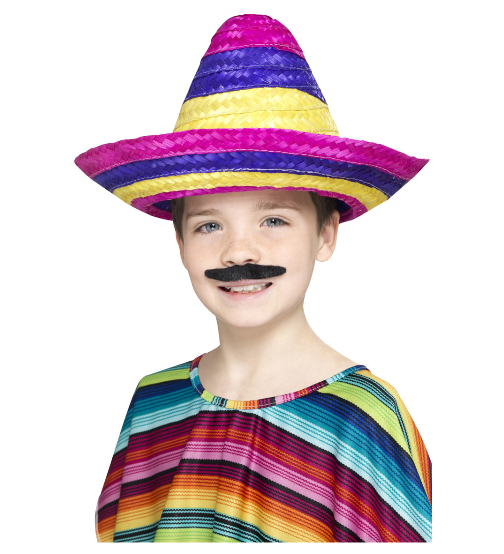 Vícebarevný sombrero - Mexico