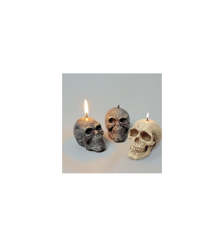 Dekorativní svíčka - Lebka
