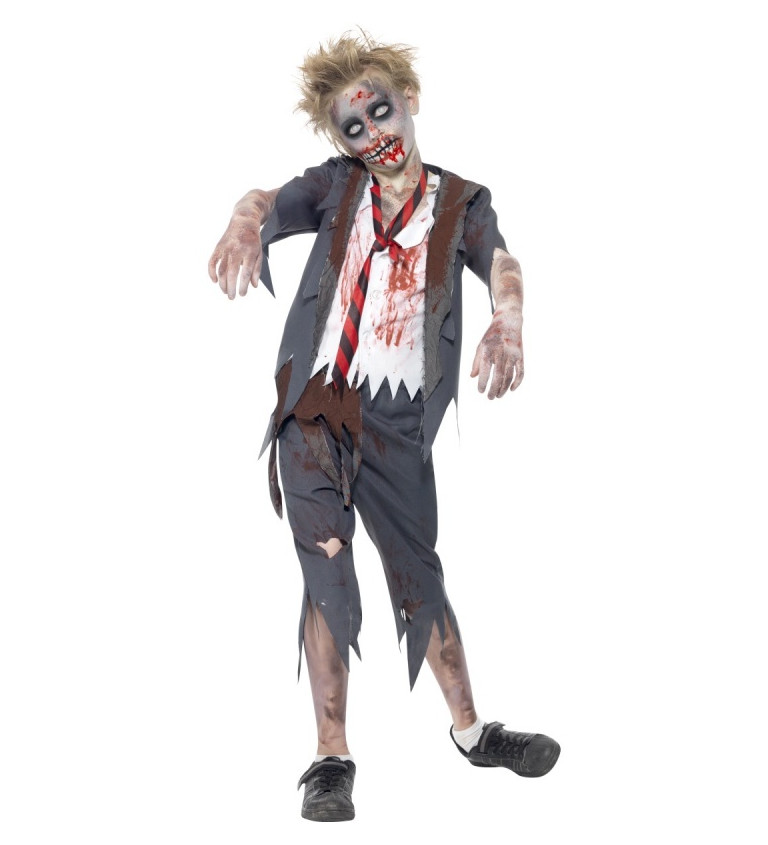 Halloween kostým - dětský - Zombie školák