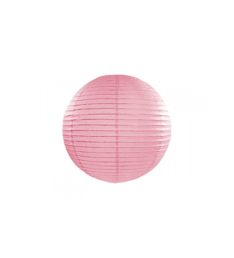 Papírový lampion - růžový 45cm