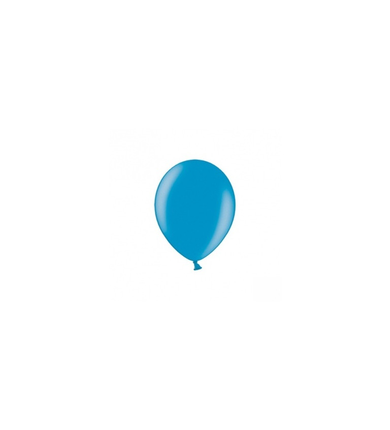 Balónek metalický mini - azurově modrý
