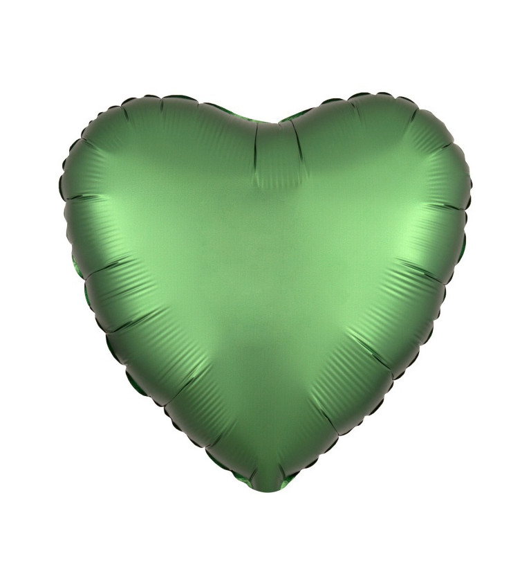 Balonek srdce - zelený