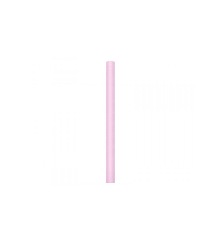 Dekorační tyl - světle ružový, 80cm