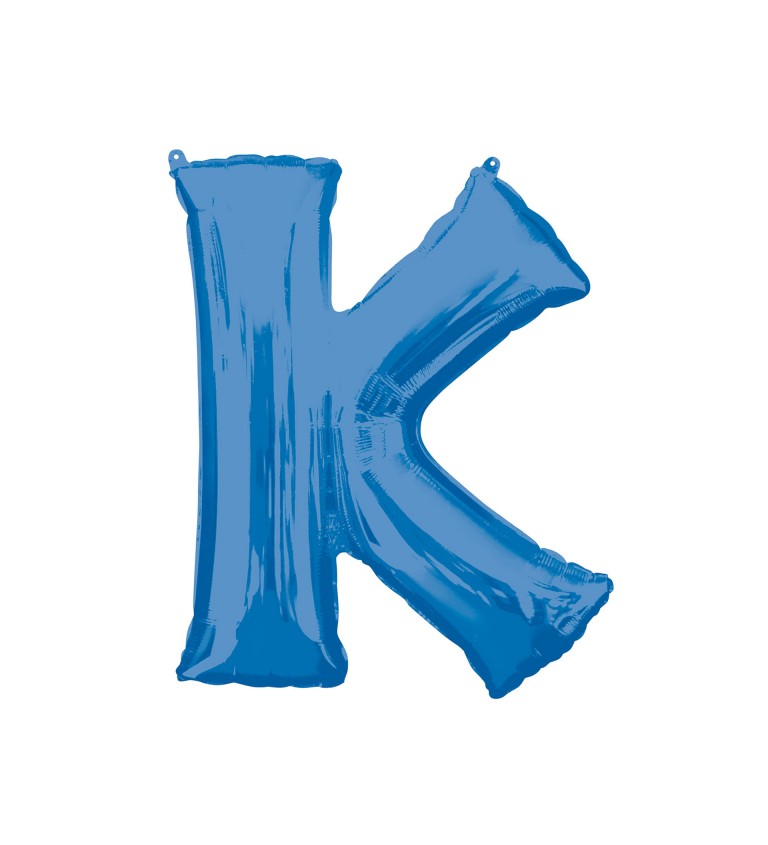 Nafukovací fóliový balónek modrý - K