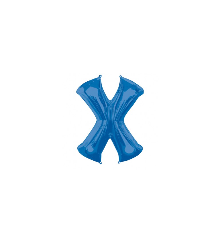 Nafukovací fóliový balónek modrý - X