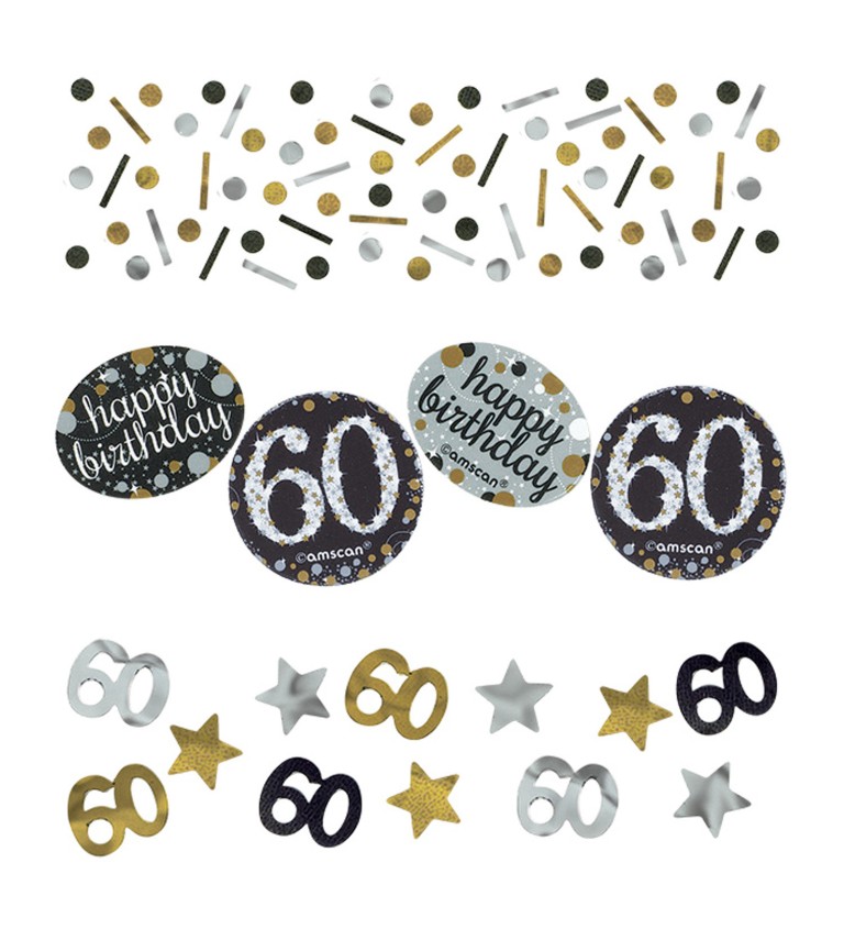 Confetti 60 Sparkling Celebration - Silver & Gold