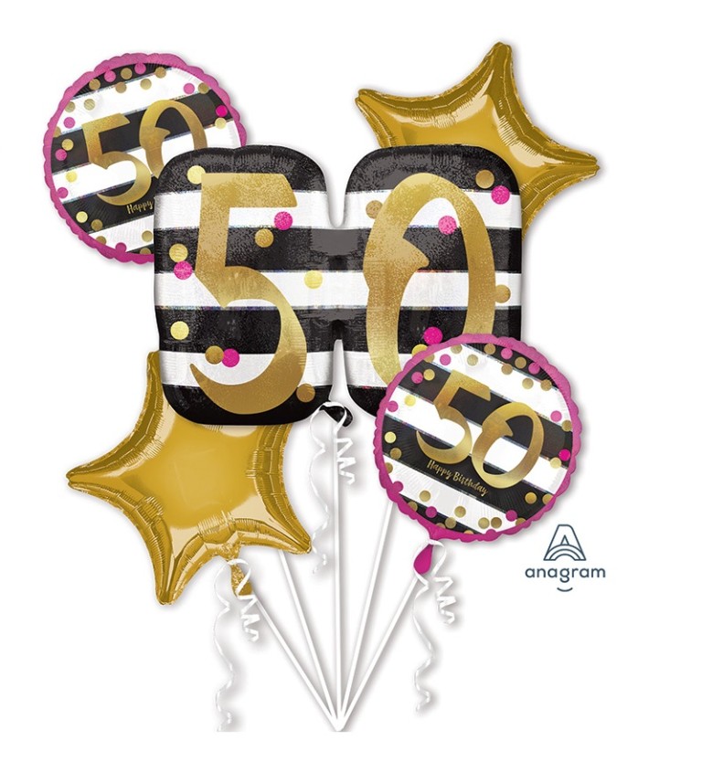 Sada narozeninových balónků - 50