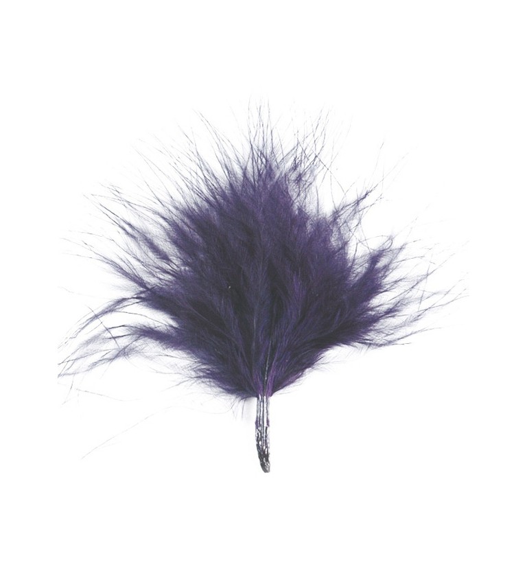 Sada peříček - tmavě fialová