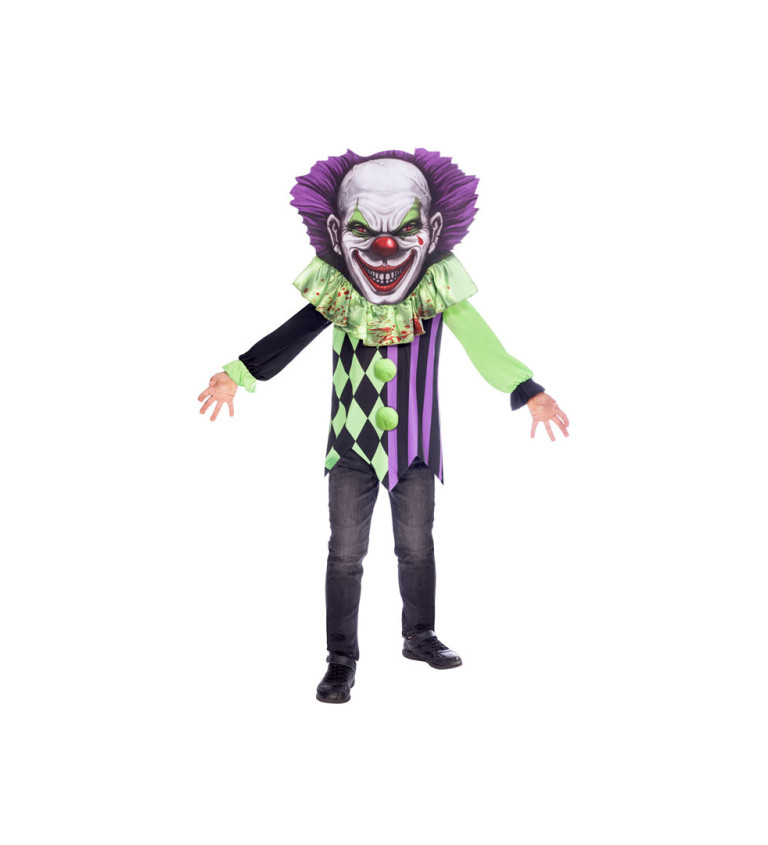 Dětský kostým scary klaun 8-10