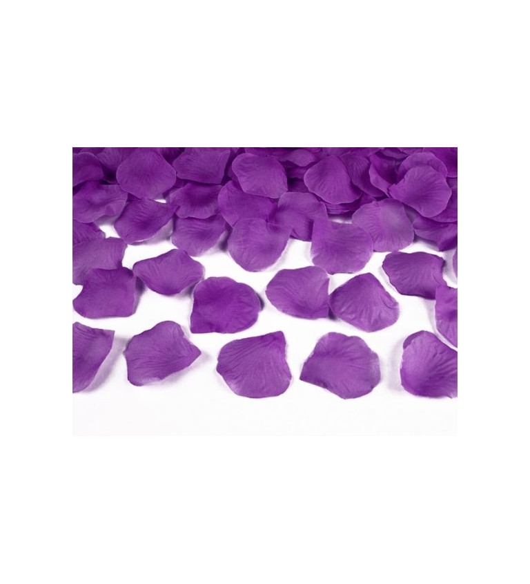Okvětní plátky růže - tmavě fialové